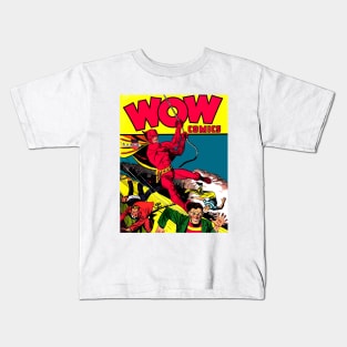 Retro Comic Book Hero Kids T-Shirt